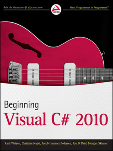 Beginning Visual C# 2010.